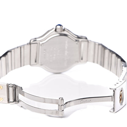 Cartier Stainless Steel 18K Yellow Gold 25mm Santos Octagon Quartz Watch 6 of 7