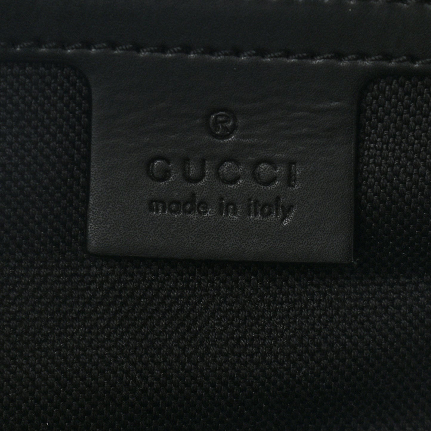 Soft GG Supreme Monogram Appia Calfskin Web Large Carry On Duffle Bag Black Grey