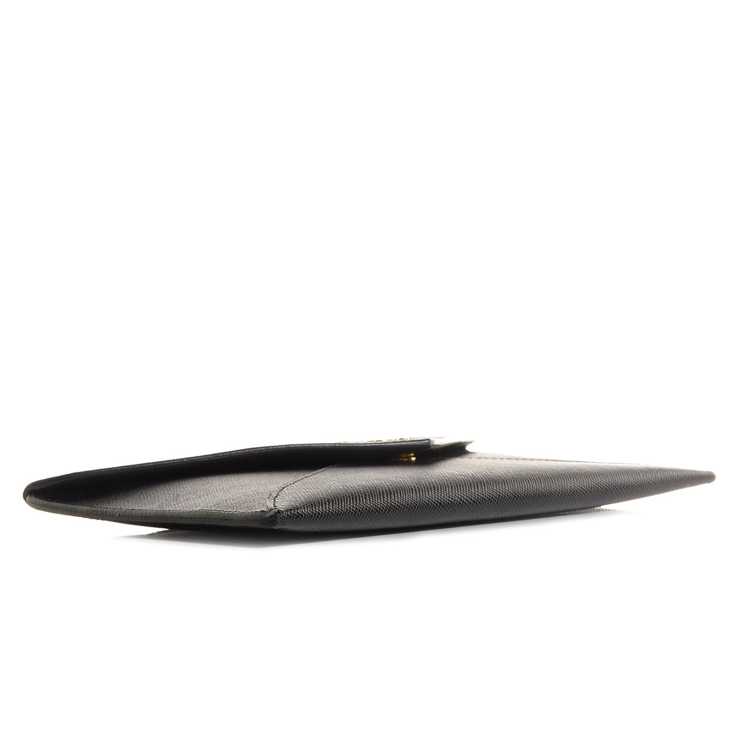 Saffiano Metal Envelope Wallet Black