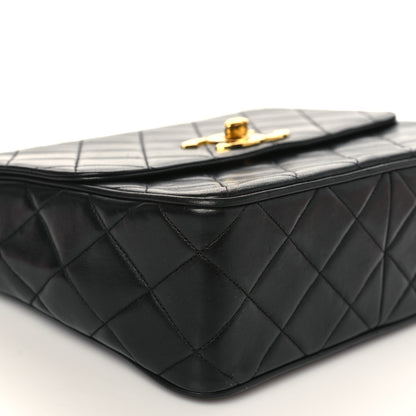 Chanel Lambskin Quilted Mini Square Flap Bag Black 7 of 10