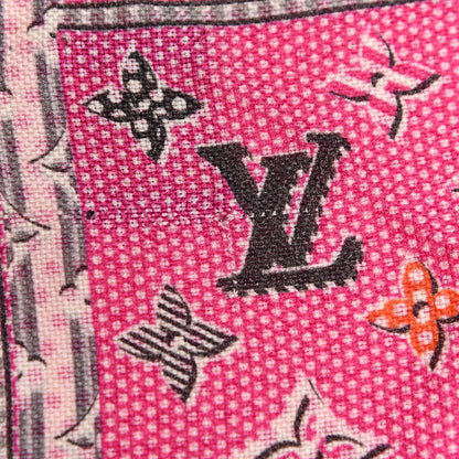 Louis Vuitton Wool Pop Monogram Shawl Pink 6 of 6