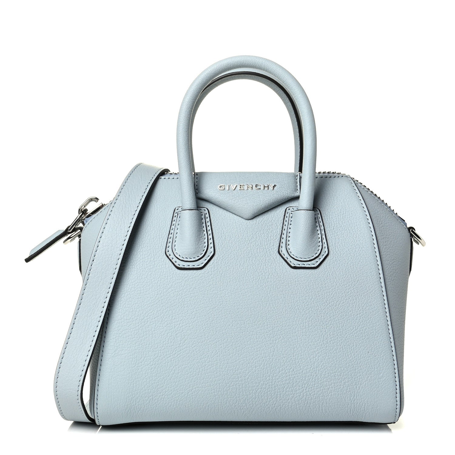 Givenchy Sugar Goatskin Mini Antigona Ice Blue 1 of 6