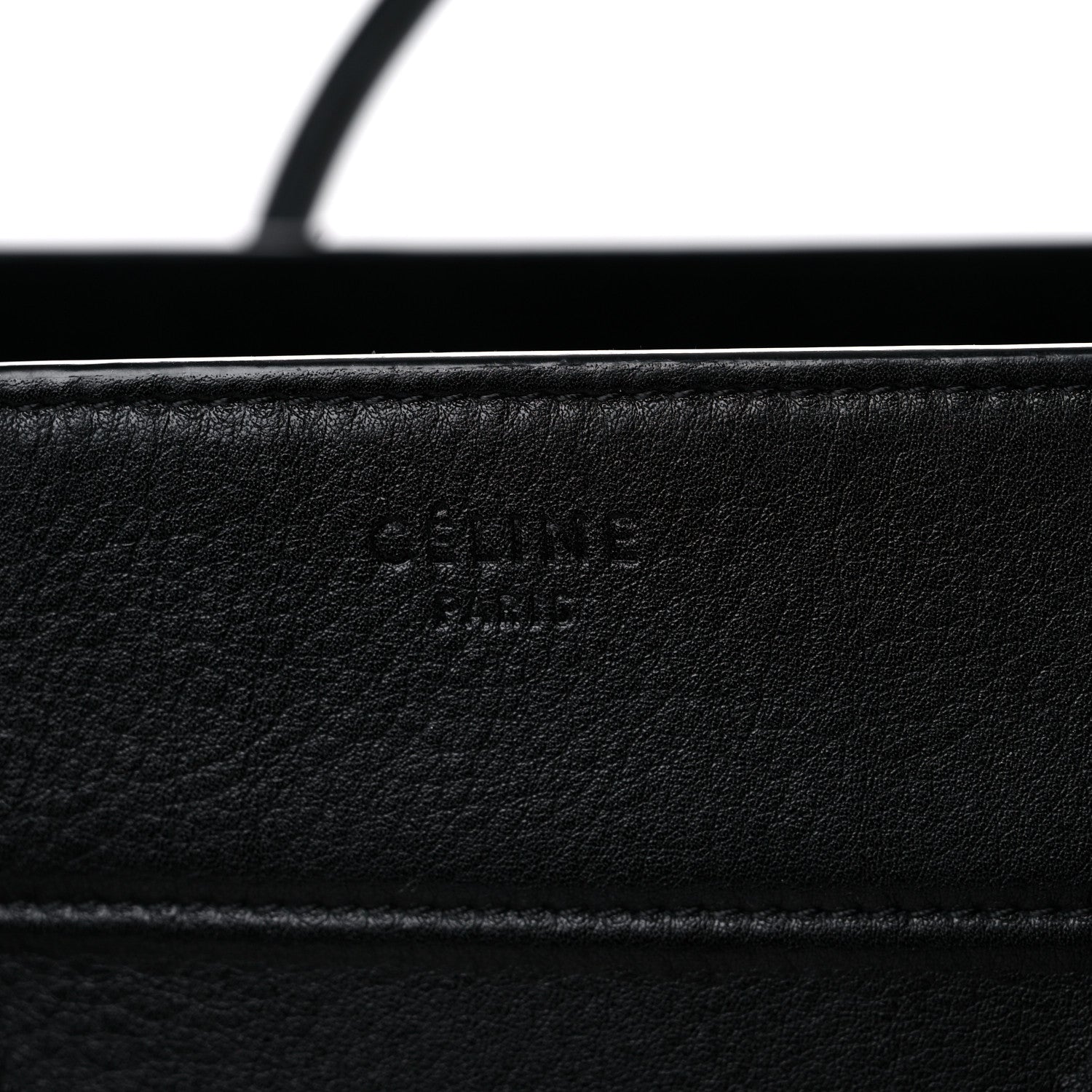 Celine Grained Calfskin Medium Phantom Luggage Black 7 of 16