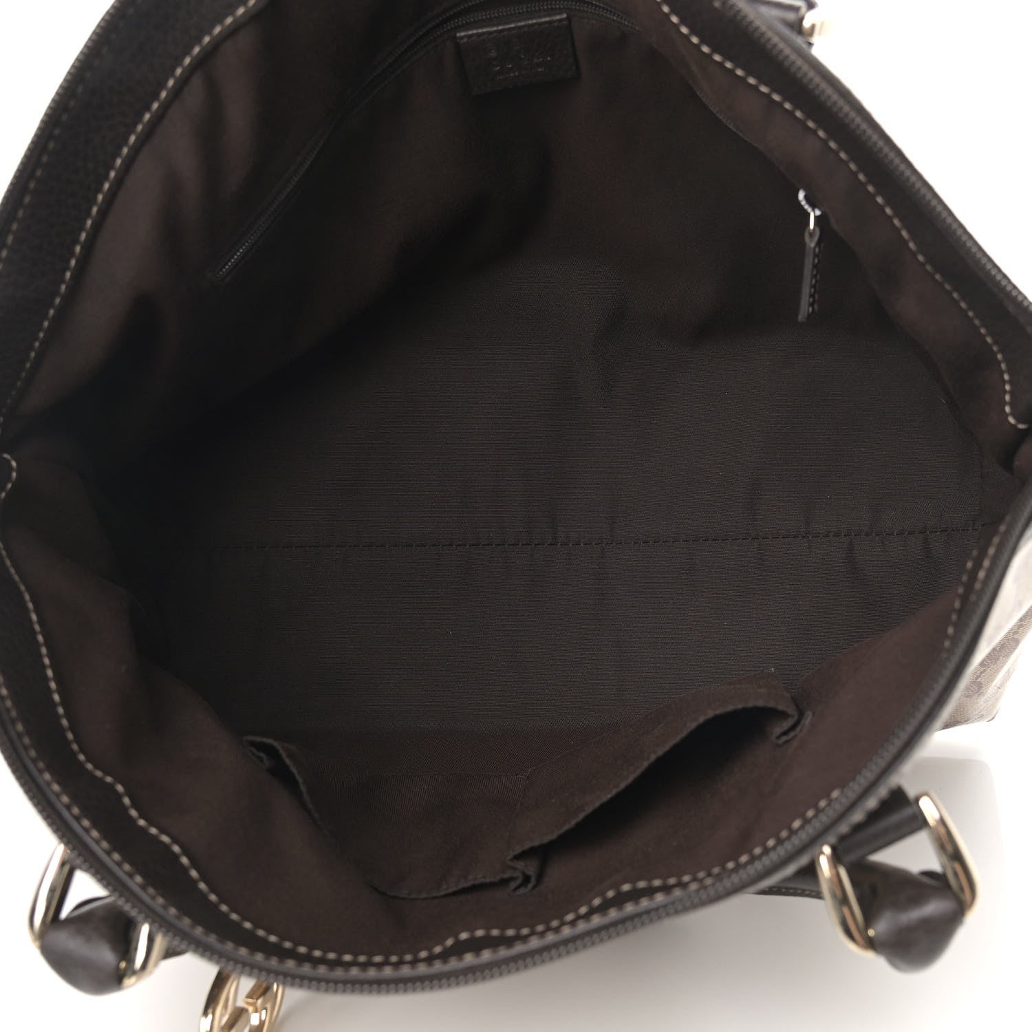 Gucci Crystal Monogram Medium GG Charm Dome Satchel Dark Brown 4 of 9