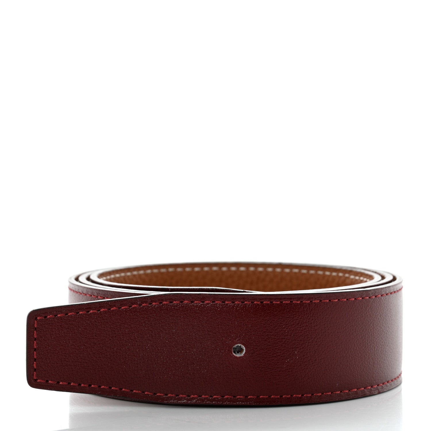 Hermes Togo Swift 32mm Belt Strap 80 Gold Rouge H 2 of 8