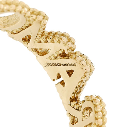 Gucci 18K Yellow Gold Diamond L'Aveugle Par Amour Ring 53 6.25 4 of 5