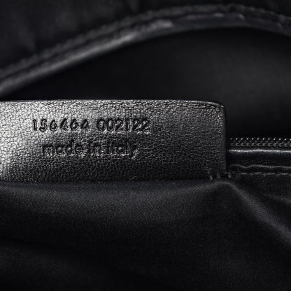 Saint Laurent Crocodile Embossed Patent Large Muse Black 6 of 17