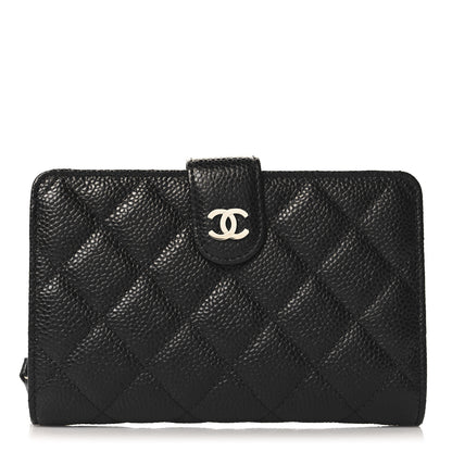 Chanel Caviar Quilted CC French Wallet Black 1 of 9