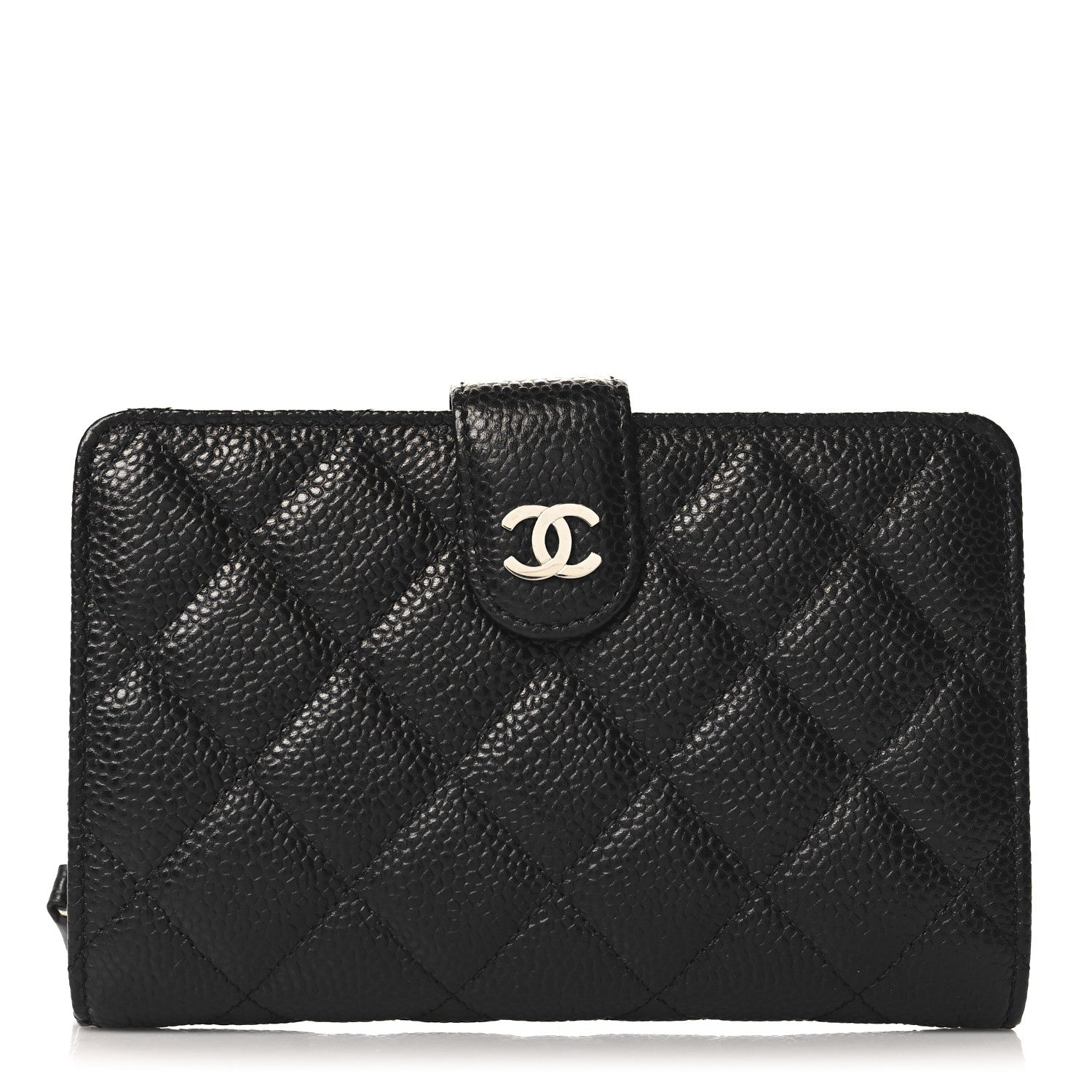 Chanel Caviar Quilted CC French Wallet Black 1 of 9