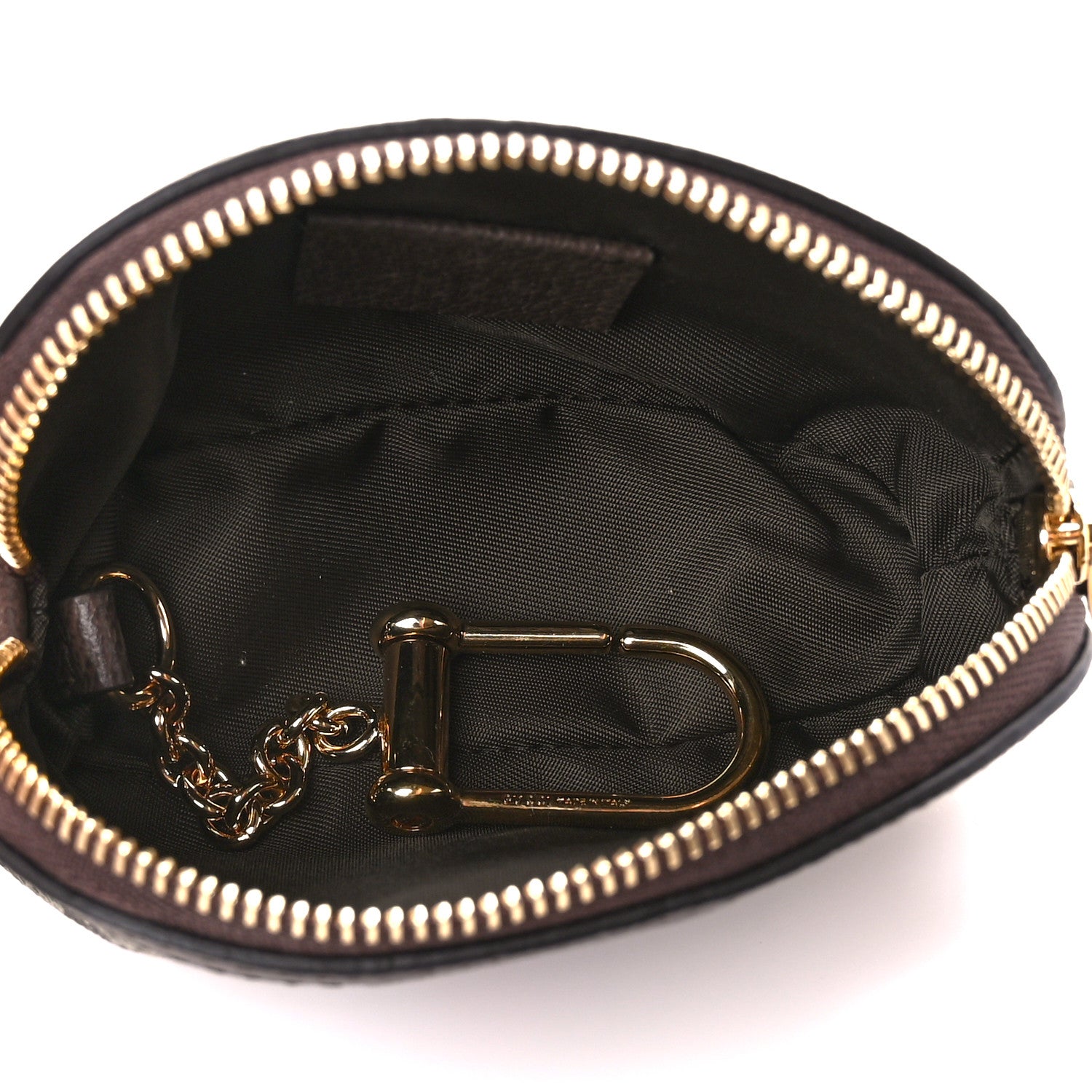 Gucci GG Supreme Monogram Web Ophidia Dome Key Pouch Beige New Acero 5 of 10