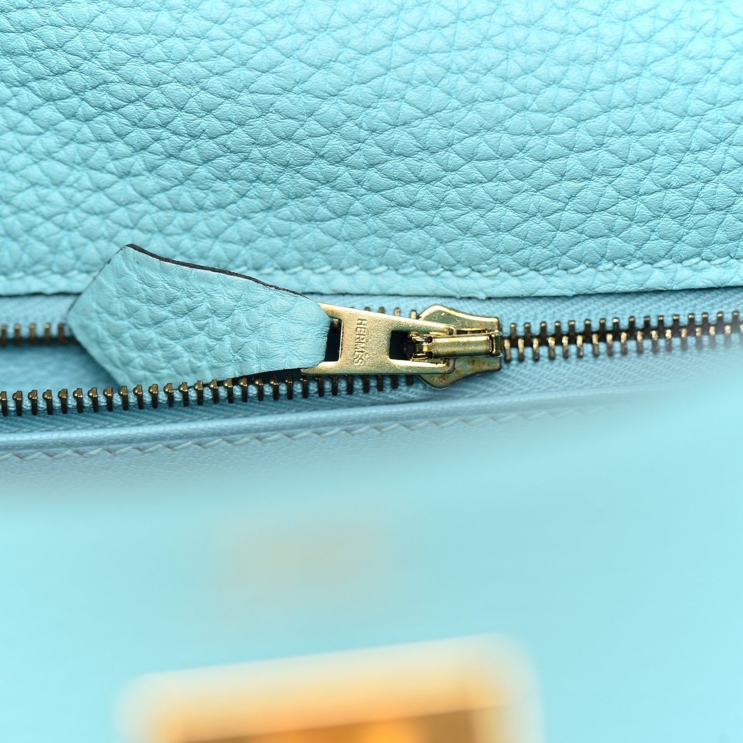 Hermes Togo Kelly Retourne 32 Bleu Atoll 28 of 40