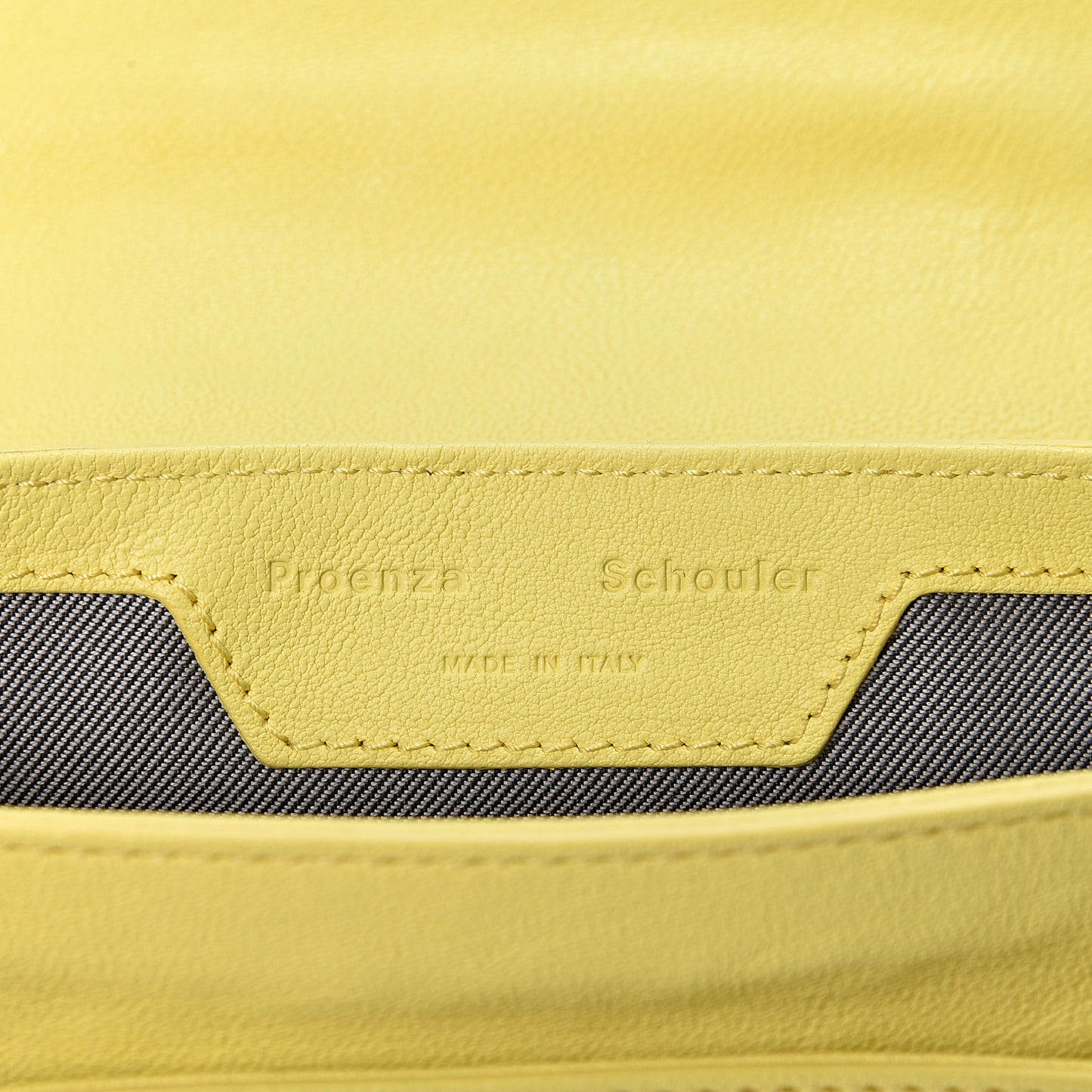 Lambskin Micro PS1 Satchel Canary Yellow