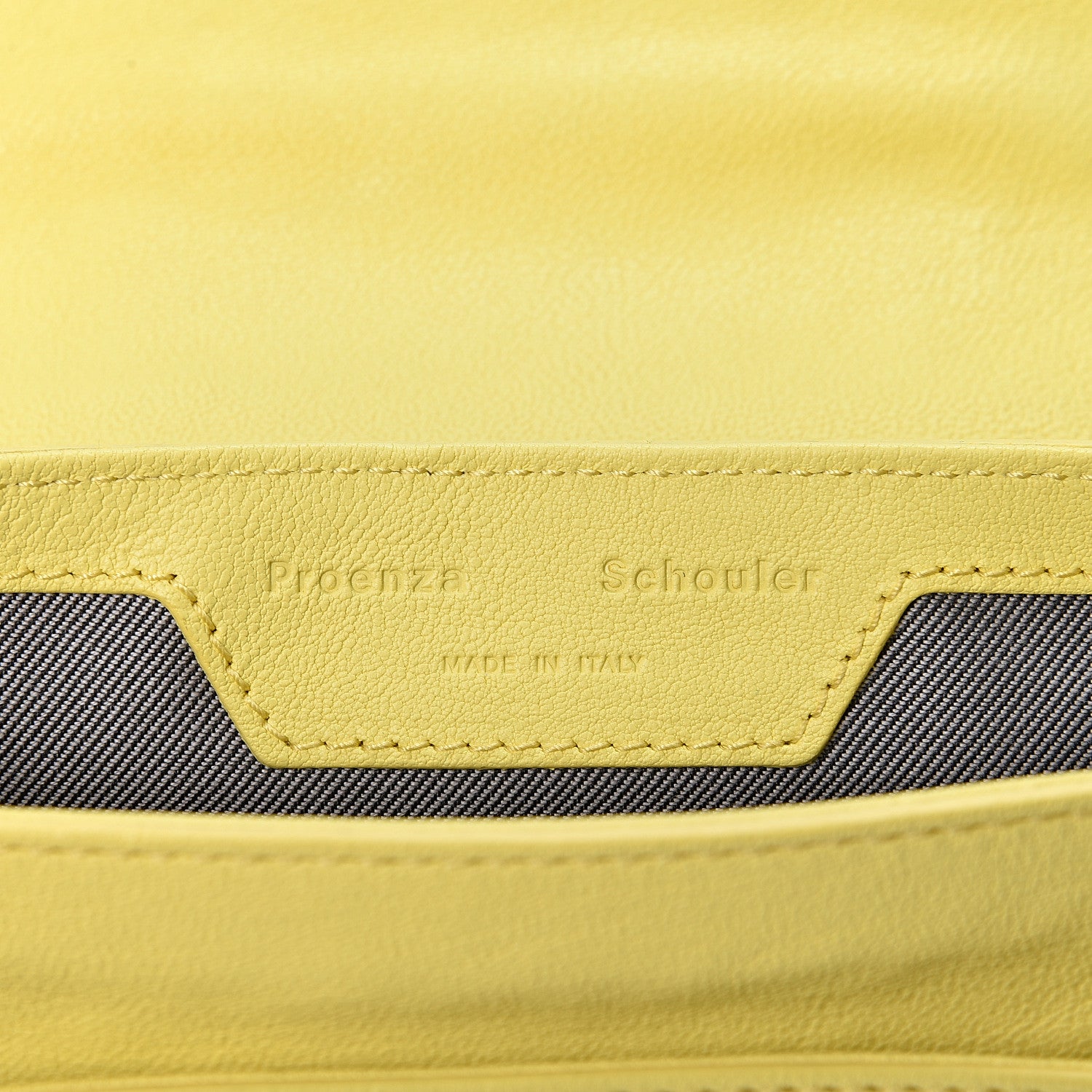 Proenza Schouler Lambskin Micro PS1 Satchel Canary Yellow 5 of 8