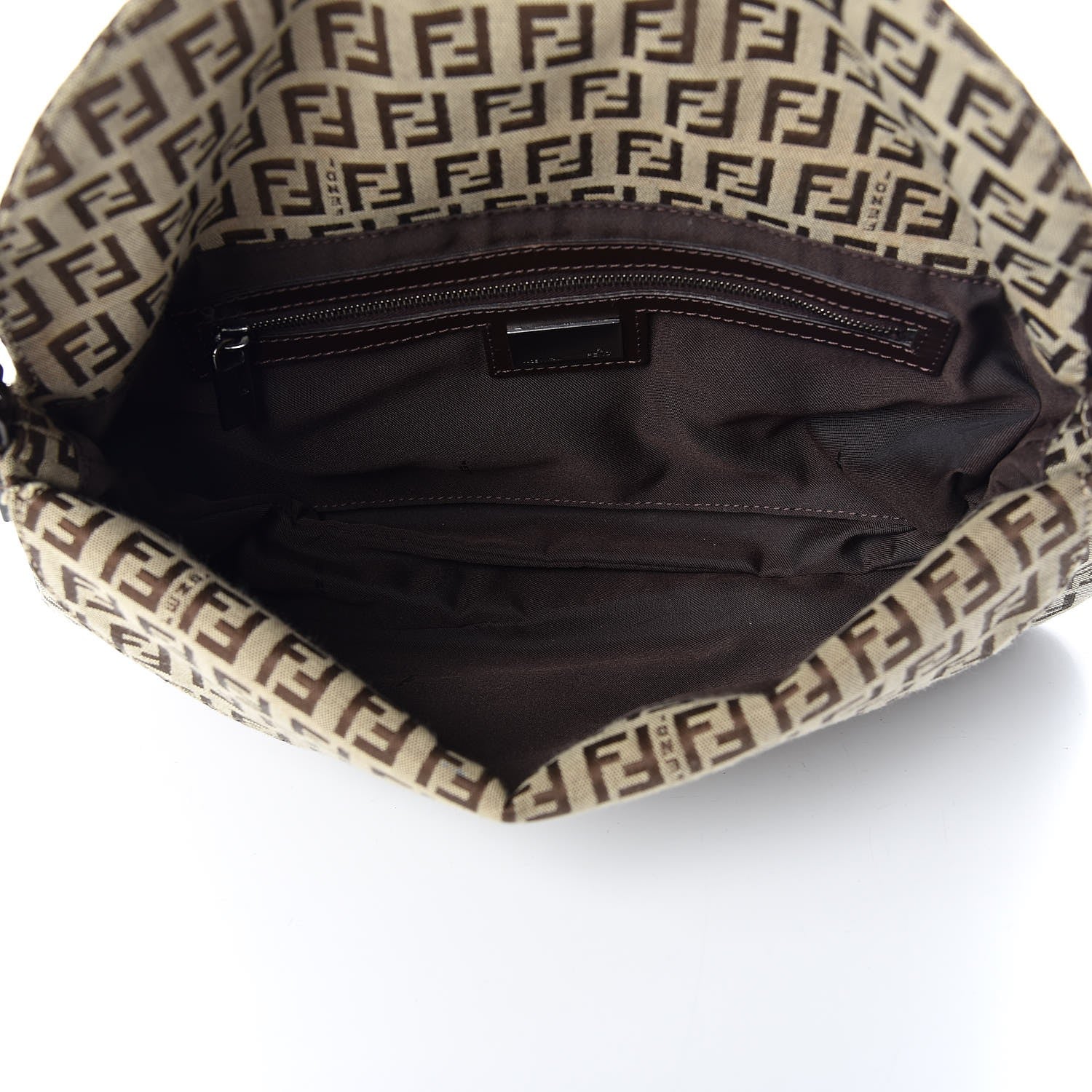 Fendi Zucchino Baguette Dark Brown 5 of 9