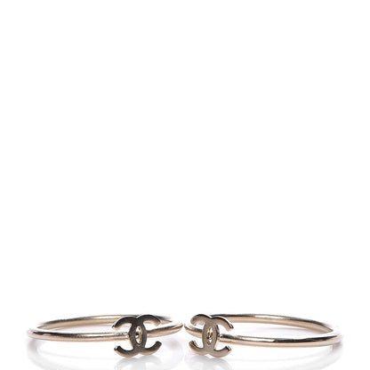 Chanel Enamel Camellia CC Stackable Ring Set 5 6 4 of 6