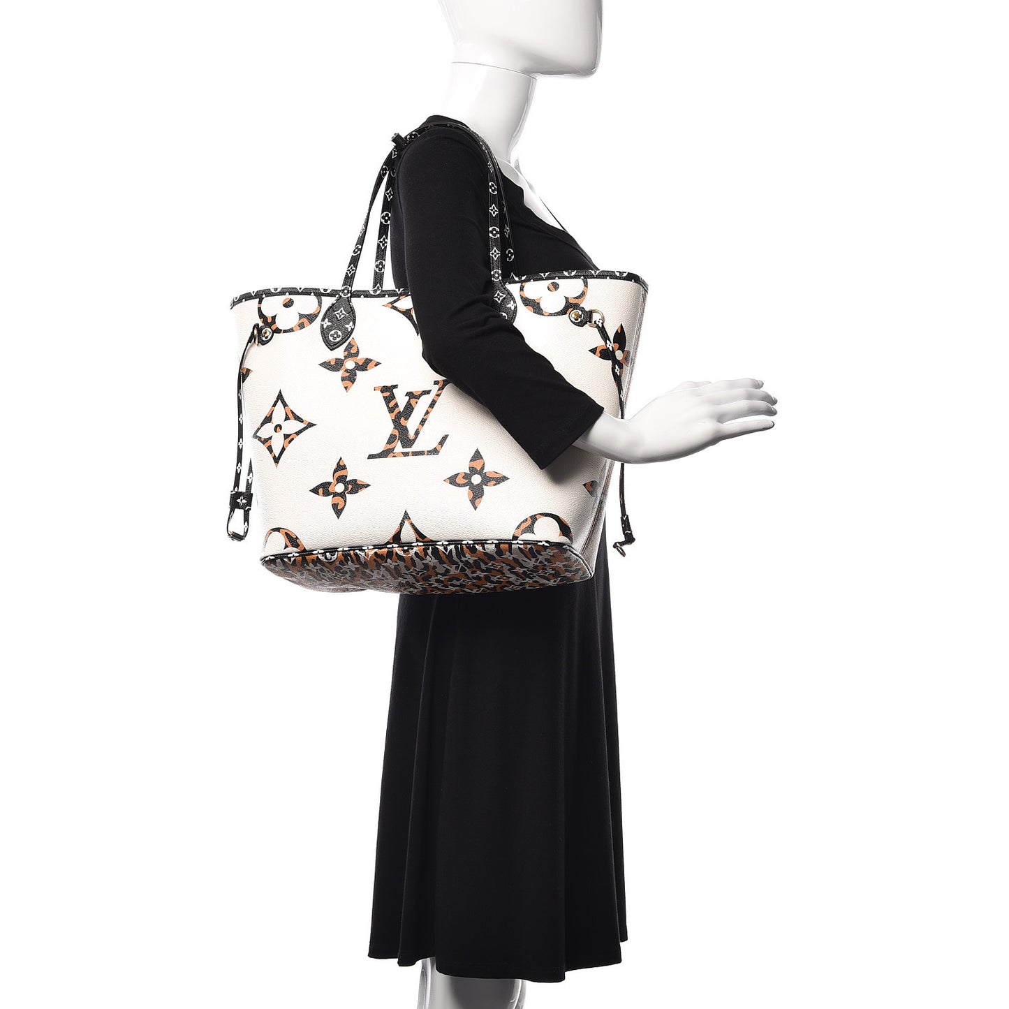 Monogram Giant Jungle Neverfull MM Ivory