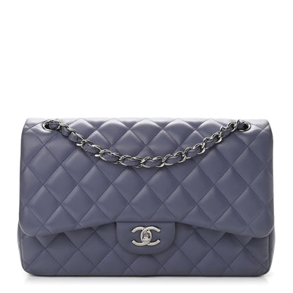 Chanel Lambskin Quilted Jumbo Double Flap Light Purple 1 of 11