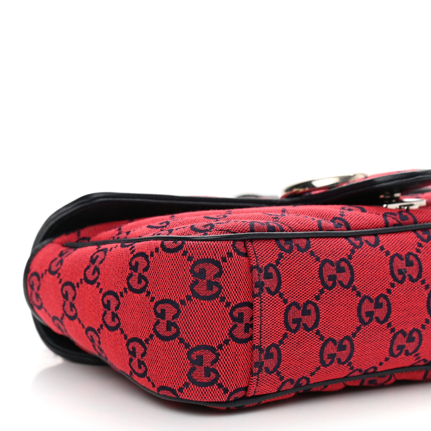 Monogram Multicolor Matelasse Diagonal Small GG Marmont Shoulder Bag Red Blue