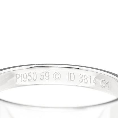 Cartier Platinum 3mm C De Cartier Wedding Band Ring 59 8.75 4 of 5