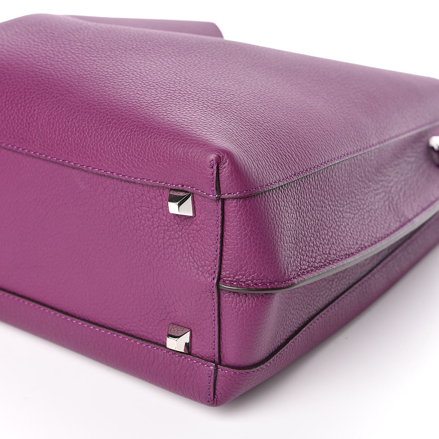 MCM Grained Calfskin Medium Milla Hobo Purple 7 of 8
