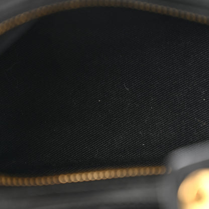 Versace Metallic Canvas La Greca Signature Mini Bag Black 5 of 10