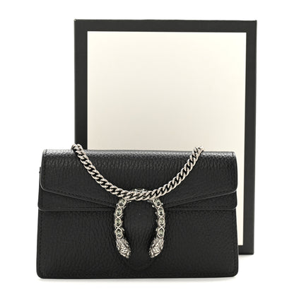 Gucci Calfskin Super Mini Dionysus Shoulder Bag Black 12 of 12