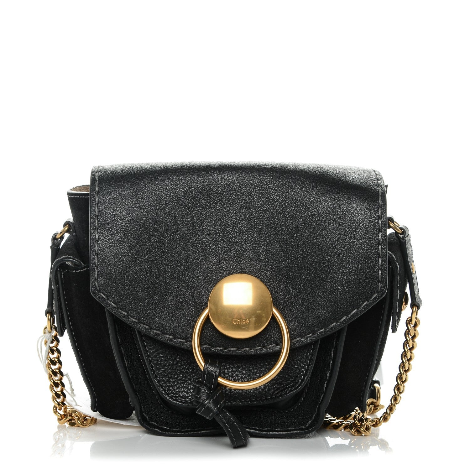 Chloe Calfskin Suede Small Jodie Camera Bag Black 1 of 6