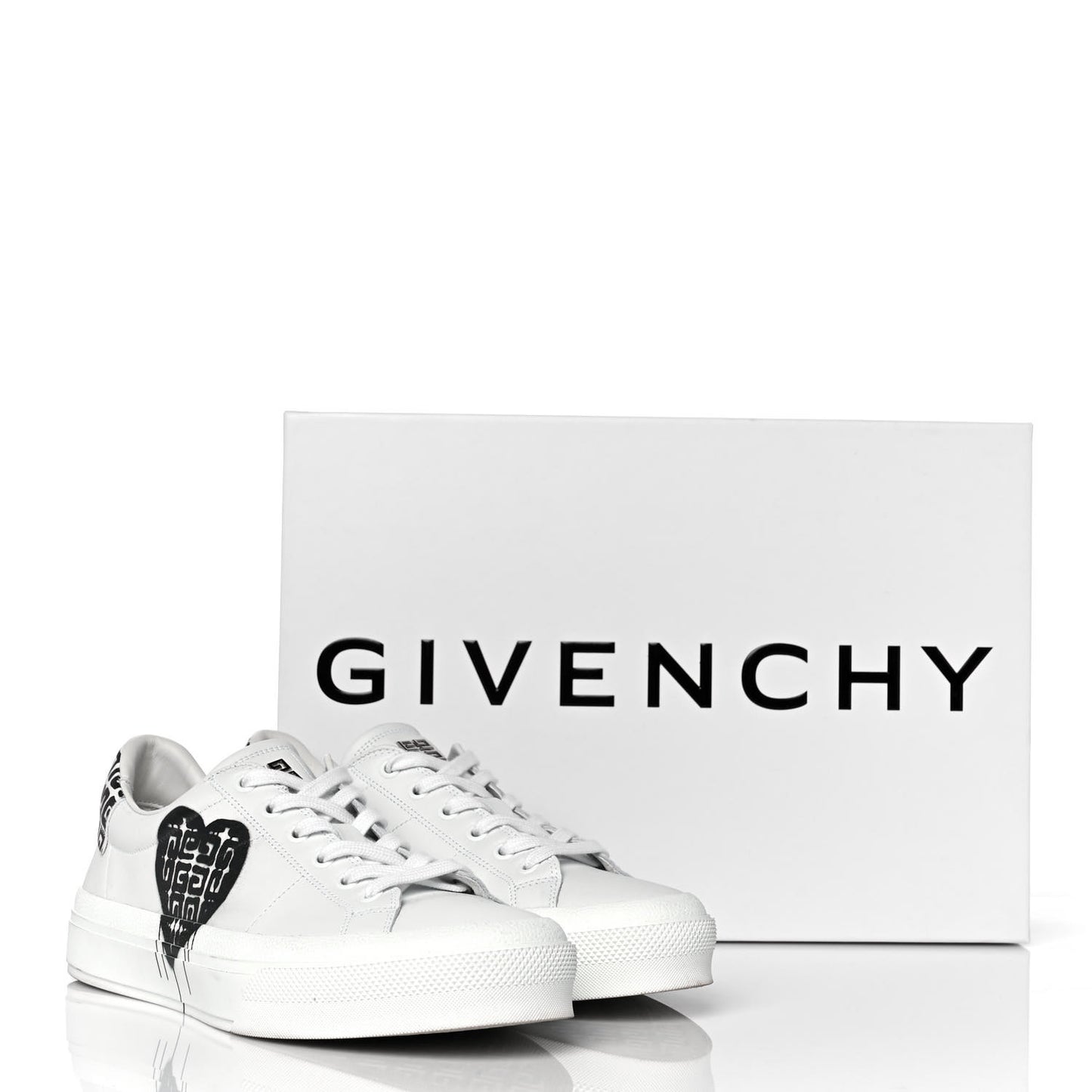 Calfskin City Sport Sneakers 40 White Black