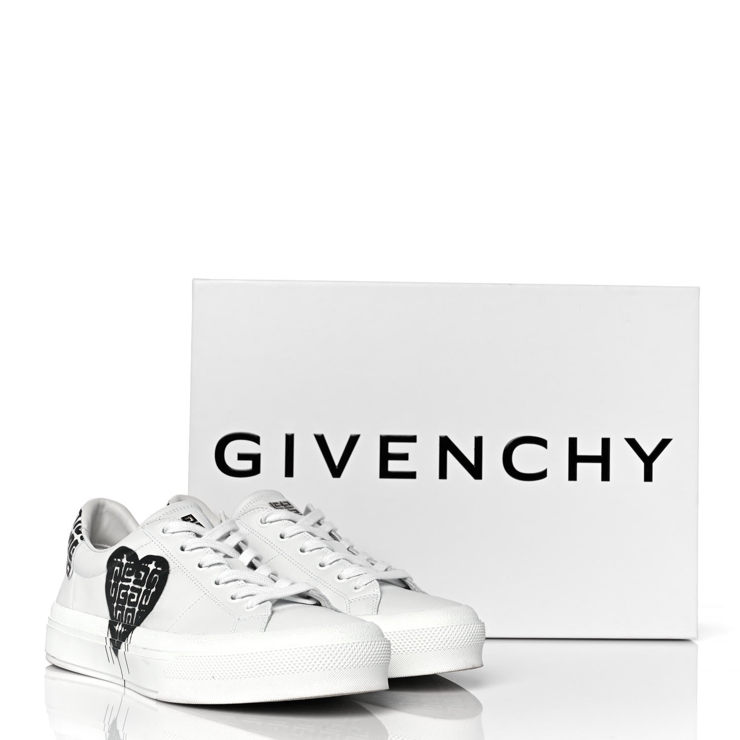 Givenchy Calfskin City Sport Sneakers 40 White Black 10 of 10