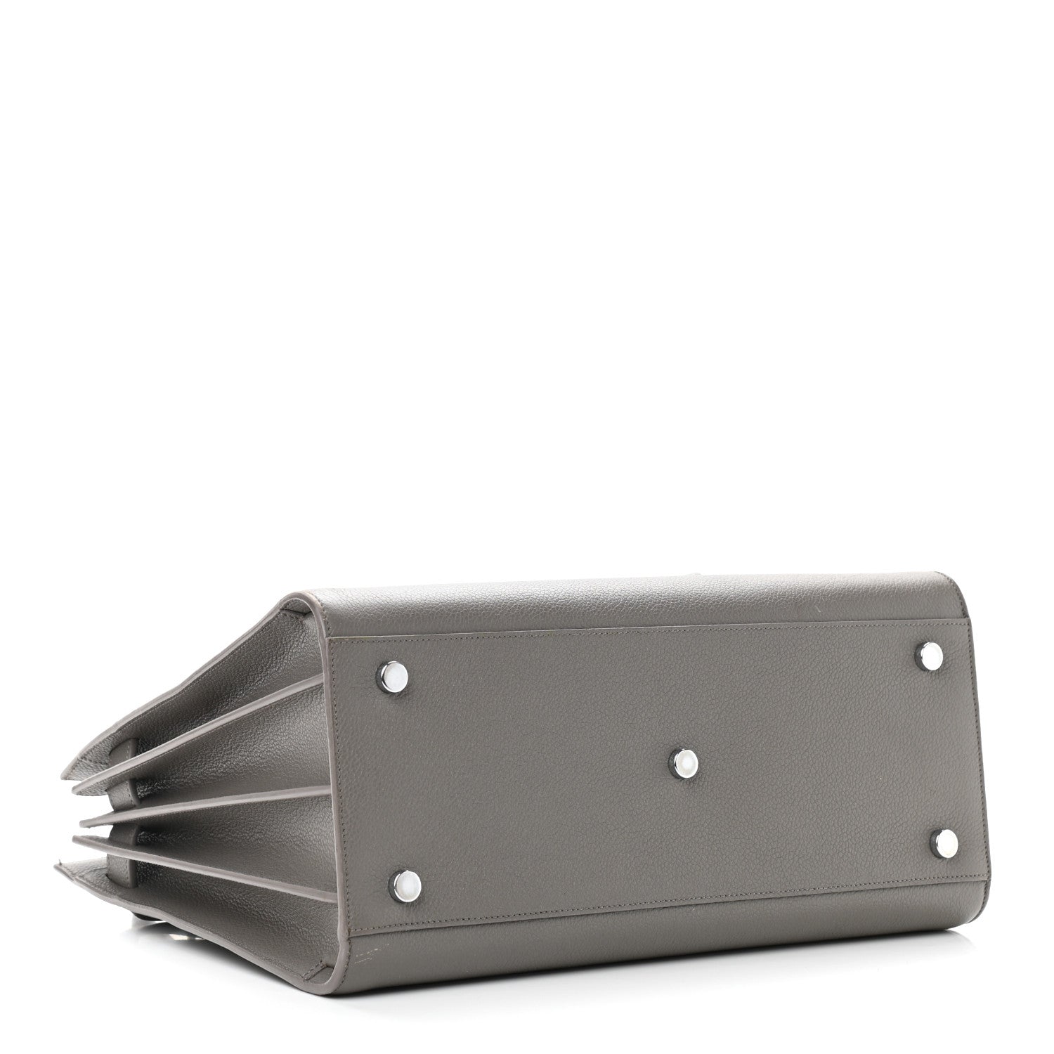 Saint Laurent Grained Calfskin Small Sac De Jour Grey 4 of 12