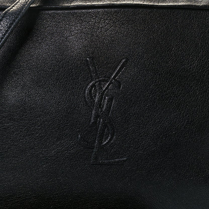 Saint Laurent Calfskin Monogram Embossed Small Lou Camera Bag Black 8 of 10