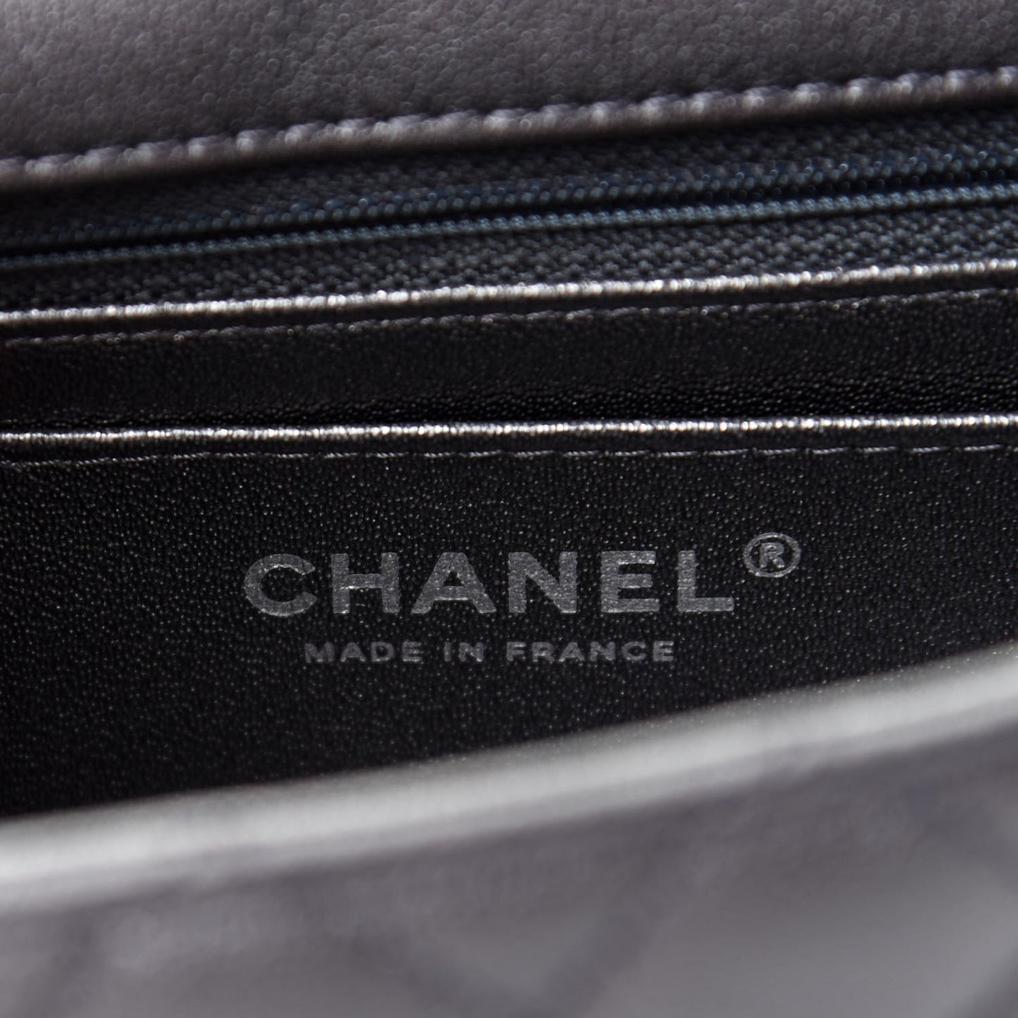 Sheepskin Quilted 2.55 Reissue Mini Flap Dark Grey