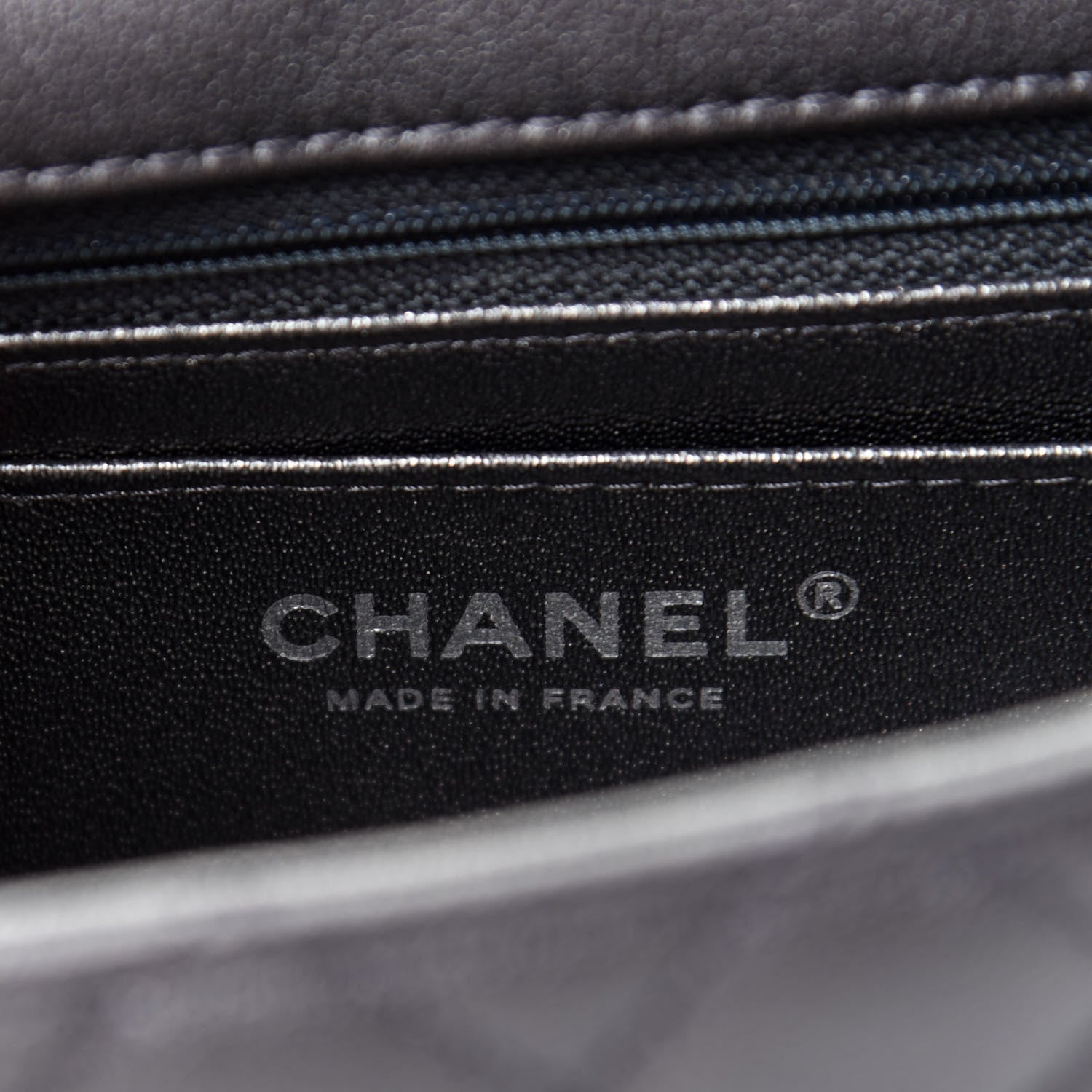 Chanel Sheepskin Quilted 2.55 Reissue Mini Flap Dark Grey 8 of 9