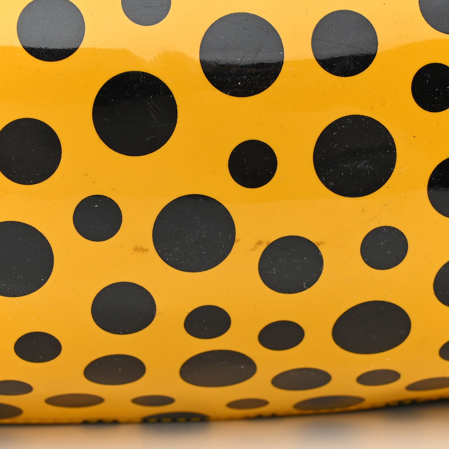 Nylon Monogram Kusama Infinity Dots Lockit GM Black Yellow