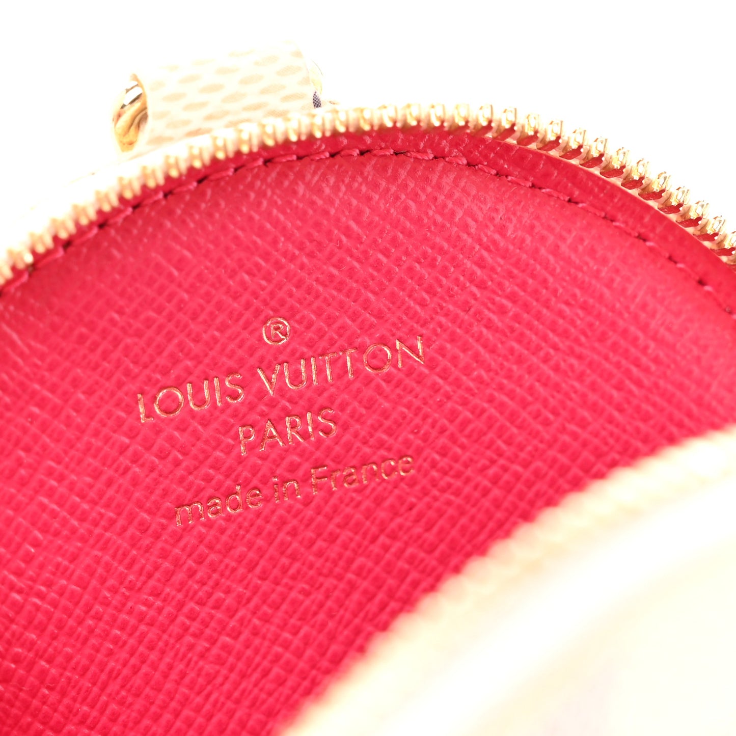 Damier Azur 2021 Christmas Animation Hollywood Bag Charm Fuchsia