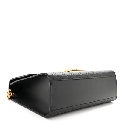 Gucci Guccissima Medium Padlock Shoulder Bag Black 4 of 10