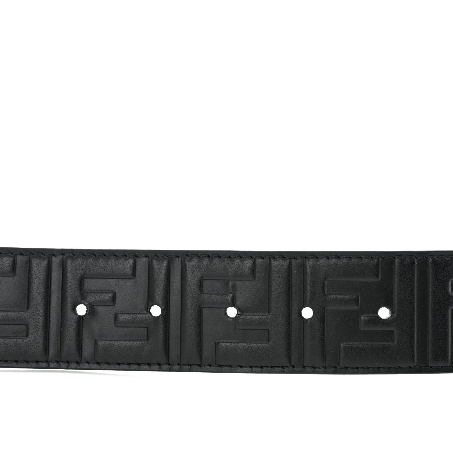 Fendi Calfskin F is Fendi FF 1974 Embossed Belt 80 32 Black 6 of 7