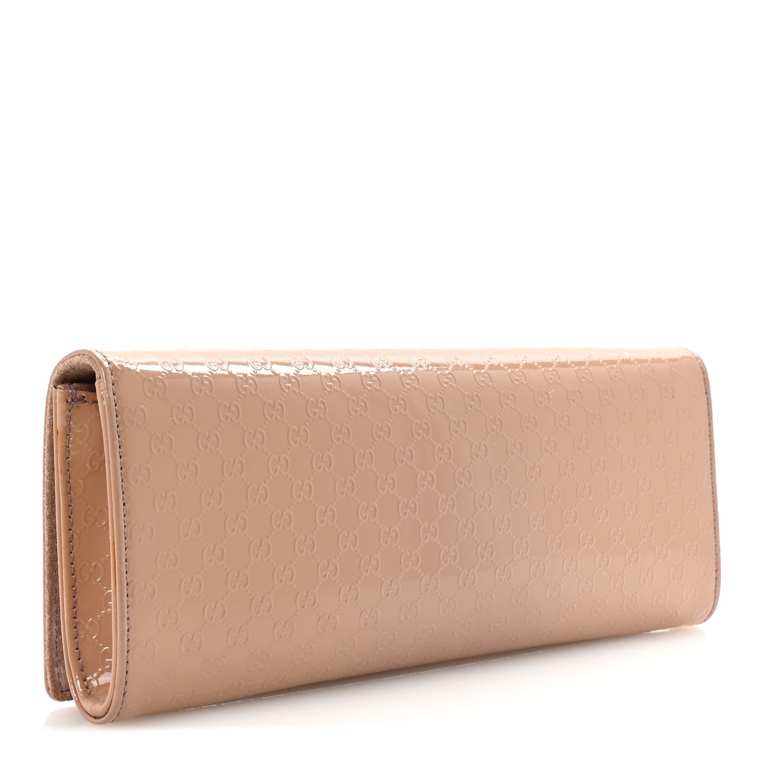 Gucci Patent Microguccissima Small Broadway Clutch Dark Cipria 3 of 8