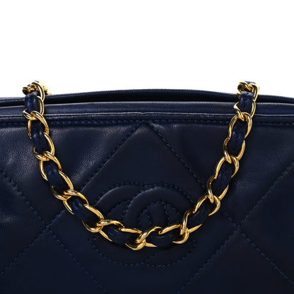 Chanel Lambskin Quilted Small Tassel Shoulder Bag Blue 9 of 11