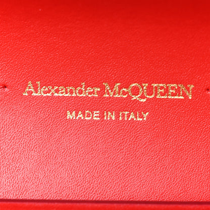 Alexander McQueen Calfskin Wallet on Chain Red 6 of 11
