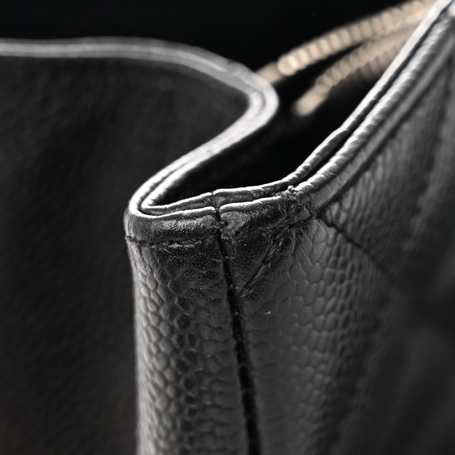 Chanel Caviar Quilted Grand Shopping Tote GST Black 14 of 15