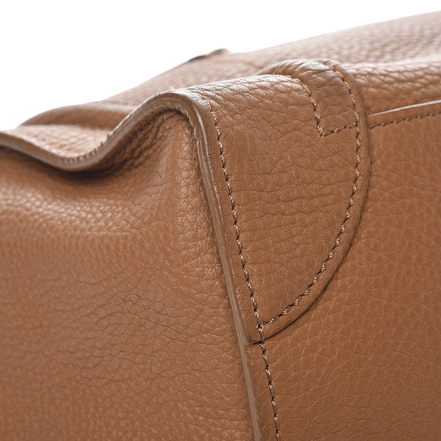 Pebbled Calfskin Mini Luggage Camel