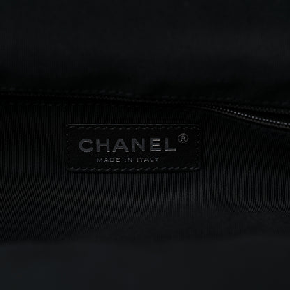 Chanel Iridescent Calfskin Chic Quilt Frame Tote Light Grey 6 of 13
