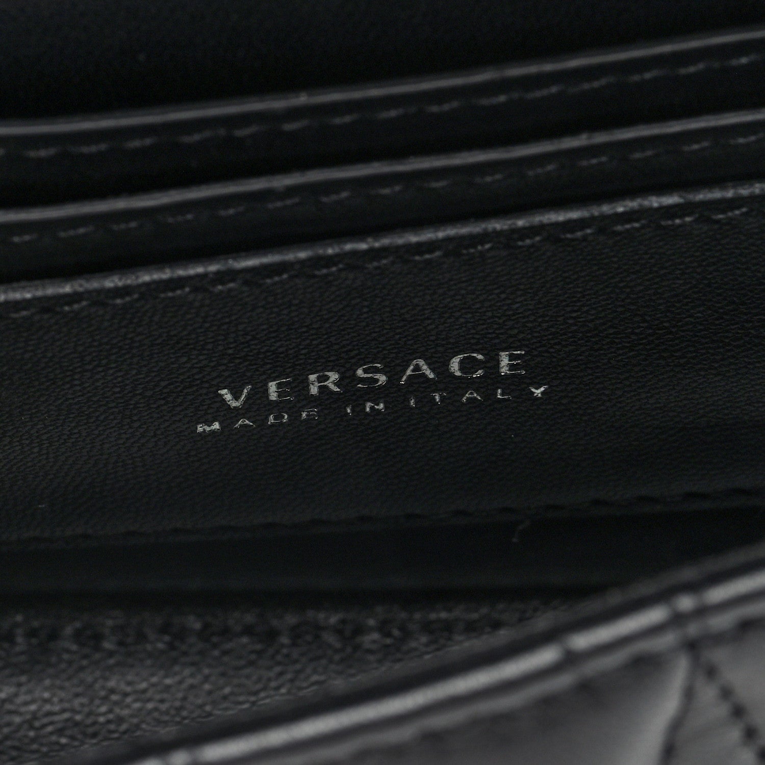 Versace Nappa Quilted Virtus Evening Bag Black 6 of 9