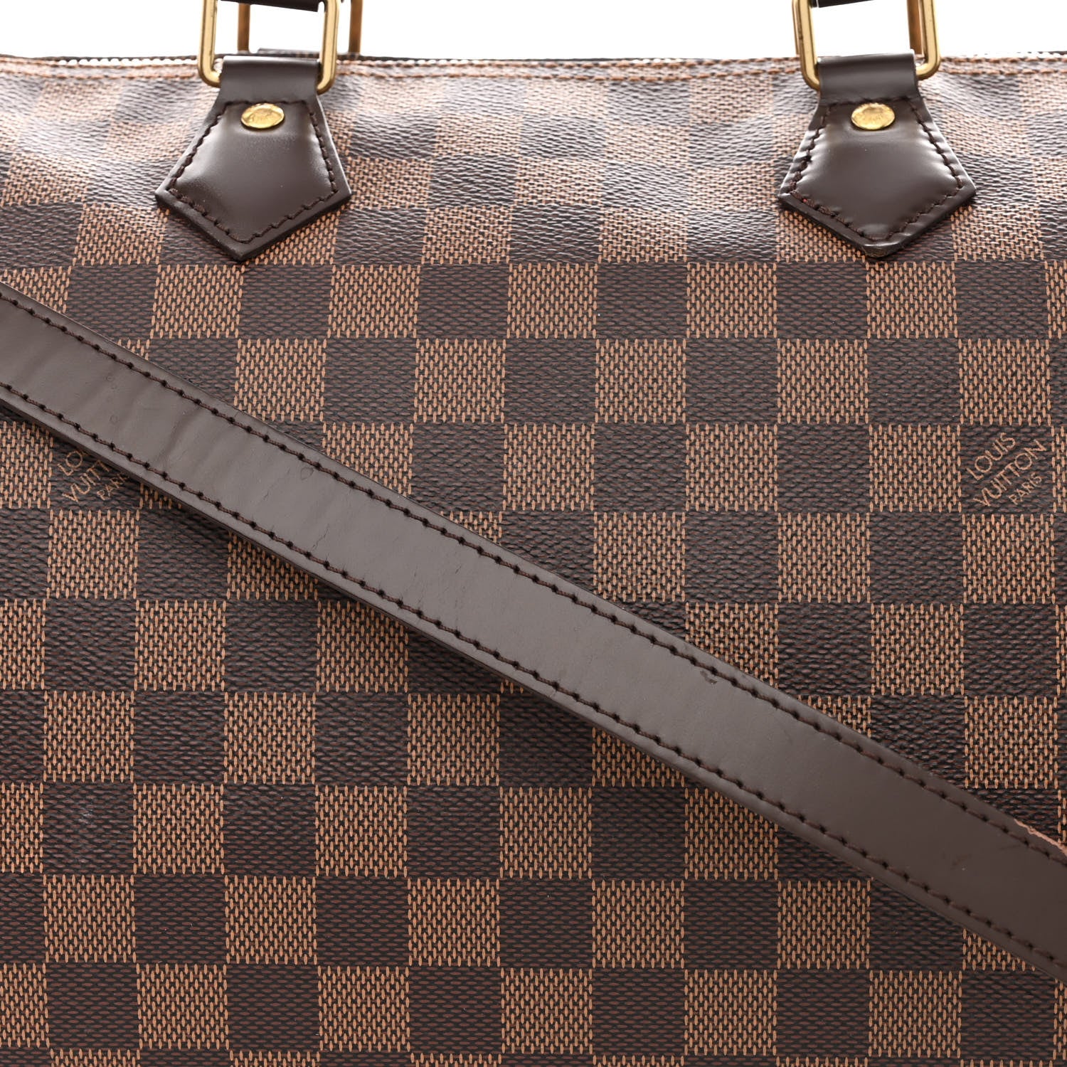 Louis Vuitton Damier Ebene Speedy Bandouliere 35 8 of 13