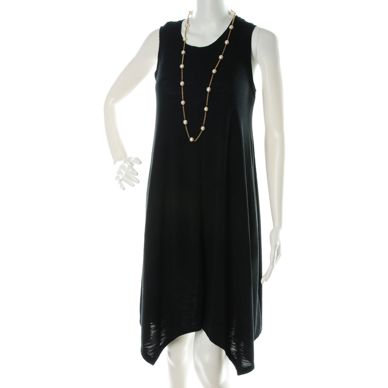 Chanel Irregular Pearl Long Necklace Gold 2 of 4