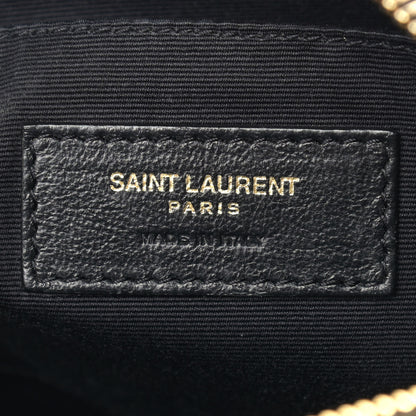 Saint Laurent Lambskin Monogram Small Lou Camera Bag Black 6 of 10