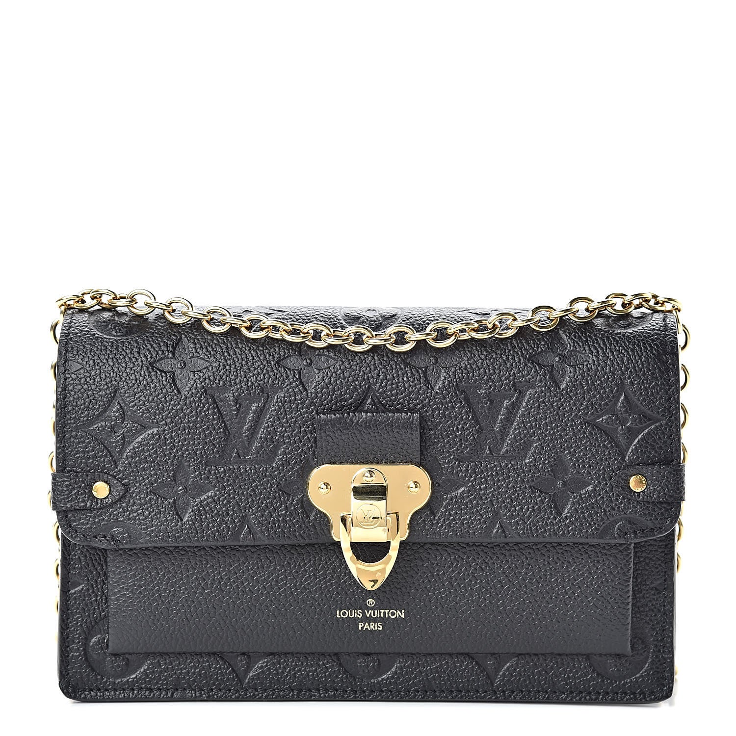 Louis Vuitton Empreinte Vavin Chain Wallet Black 1 of 11