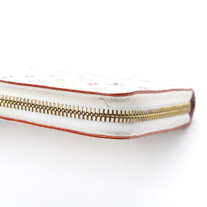 Louis Vuitton Monogram Multicolor Zippy Wallet White Litchi 7 of 9