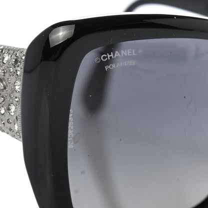 Chanel Crystal Polarized CC Square Sunglasses 5301-B Black 8 of 8